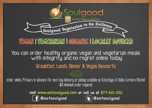Soulgood Delivers Vegan and Vegetarian Food